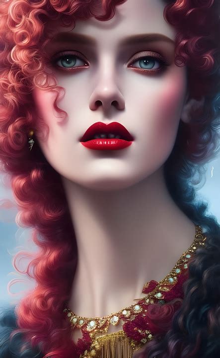 download ai generated woman redhead royalty free stock illustration image pixabay