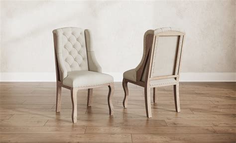 Anna Deconstructed Tufted Wingback Chair By James And James Jamesjames