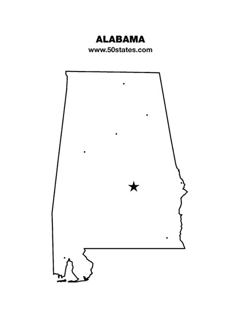 Alabama Map 50states