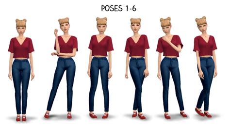 6 Poses Set At Pickypikachu Sims 4 Updates