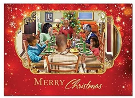 African American Expressions Embossed Christmas Cards Boxed Etsy