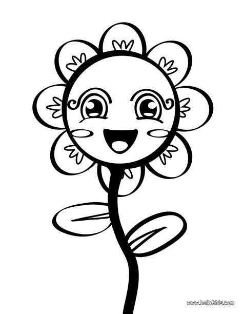Flower Coloring Sheets For Kids Flower Coloring Page