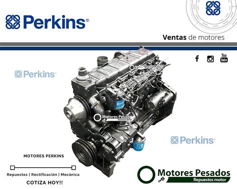 Motor Perkins 6354 120 Hp Rectificado Con 04 Agroads