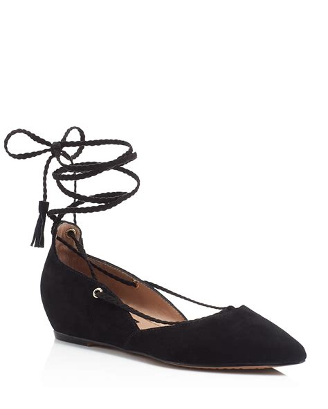 Steven By Steve Madden Genna Pointed Toe Lace Up Flats Bloomingdales