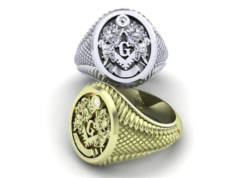 Buy A Handmade Masonic Mens Freemason Signet Ring Made To