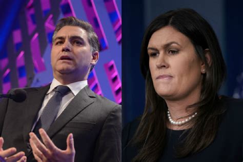 Sarah Sanders Rips Cnns Jim Acosta Refuses To Say Media Not Enemy Of