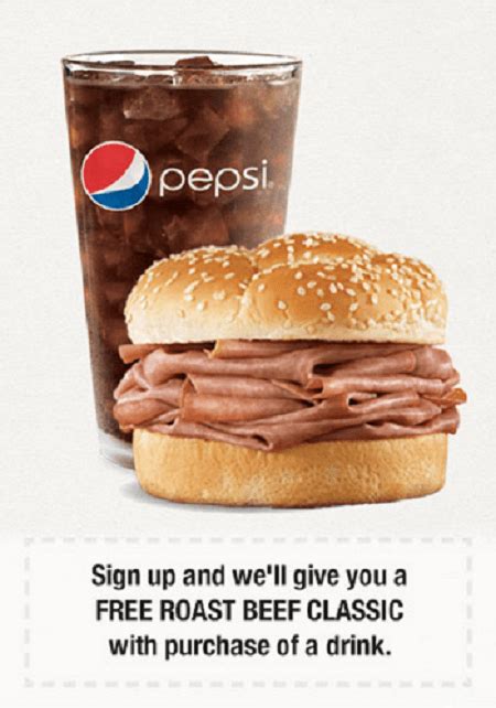 Soy, wheat 295 610 270 30 12 2 130 2040 38 2 5 48 arby's sauce® adds 14 15 0 0 0 0 0 180 3 0 2 0 Arby's Free Classic Roast Beef Sandwich Promotion