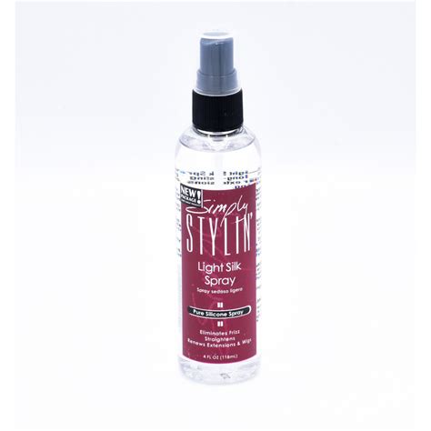 Simply Stylin Light Silk Spray Pure Silicone Hair Protection From Heat And Humidity Natural