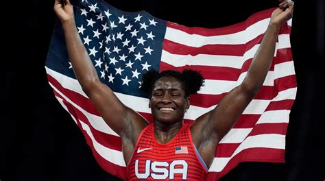 Tamyra Mensah Stock Becomes First Us Black Woman To Win Gold In