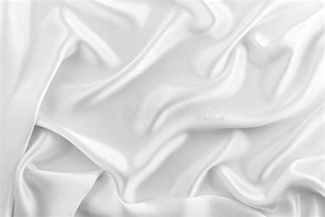 White Luxurious Silk Wavy Fabric Stock Image Image Of Love Fabric