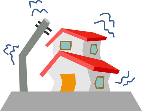 Earthquakes left lateral clipart free. House is Shaking in an Earthquake clipart. Free download ...