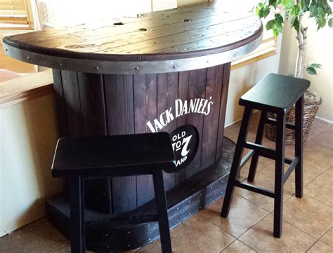 Sold Jack Daniels Home Bar Custom Hand Built Rustic Whiskey
