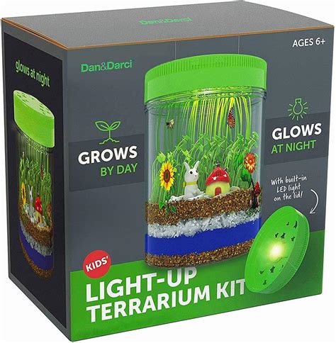 Light Up Terrarium Kit For Kids Stem Activities Science Kits Ts