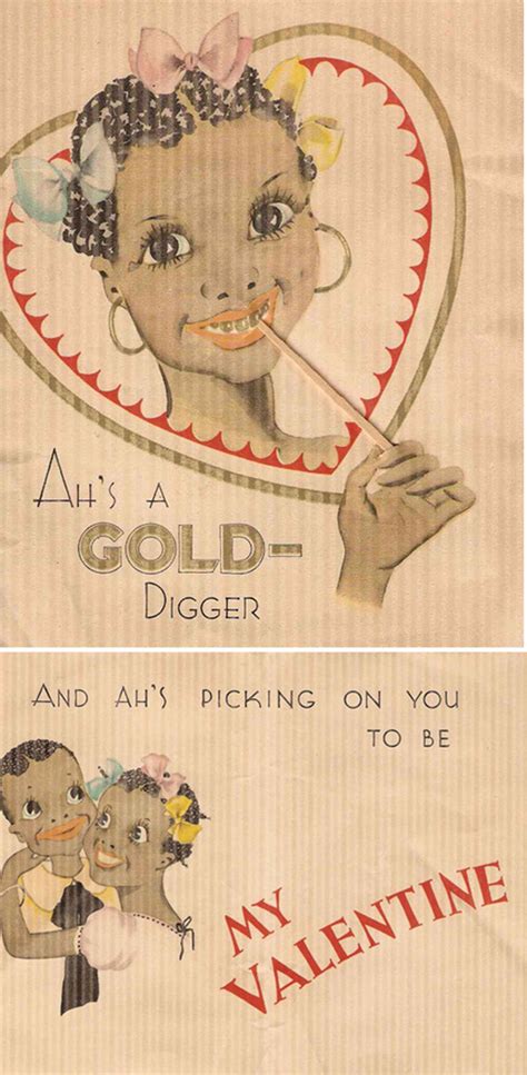 15 Unbelievably Racist Vintage Valentines Day Cards From The Early