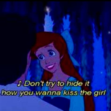 Kiss The Girl Disney Love Disney Quotes The Little Mermaid