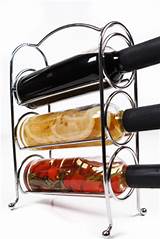 Chrome Wall Wine Rack Pictures