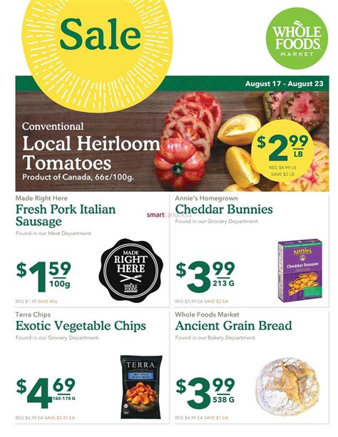 Whole Foods Market Ontario Flyer August 17 To 23