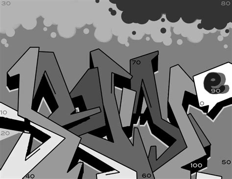 Grayscale Graffiti Jpeg Image