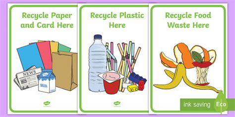 Recycling Posters Environment Twinkl Display Resource