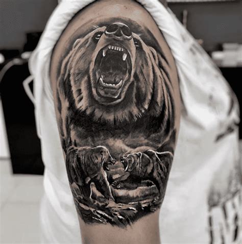 Details 77 Realistic Bear Tattoo Incdgdbentre