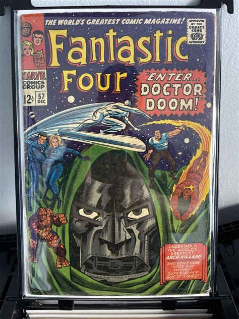 Fantastic Four 57 1966 Dr Doom Silver Surfer Cover Silver Age Comic