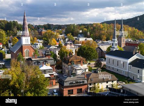 The Town Of Montpelier Vermont Usa Stock Photo Royalty Free Image