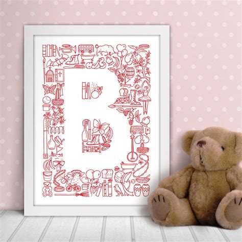 Alphagrams Single Letter Print By Hipster Spinster
