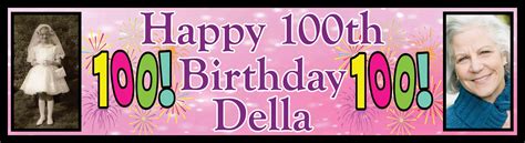 100th Birthday Party Banner €1499 Personalised Party Banners