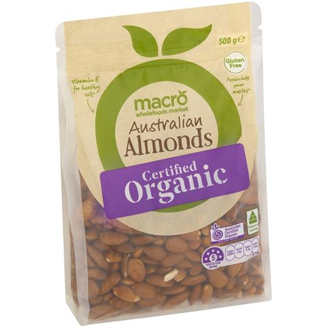 Macro Organic Almonds 500g Woolworths