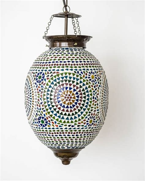 Mosaic Lantern Furniture Lighting Decor