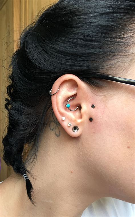 My New Surface Piercing Gill Piercing Sideburn Piercing Vertical