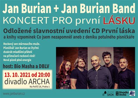 Koncert Pro První Lásku Jan Burian