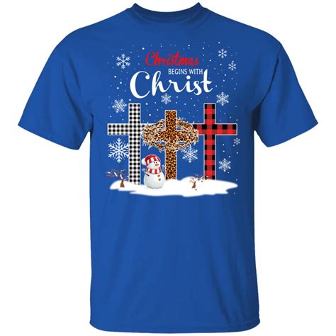 Christmas Begins With Christ Shirt El Real Tex Mex