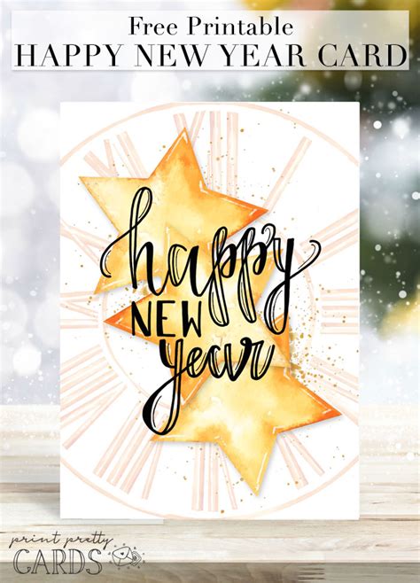Free Printable New Years Cards Choose From Thousands Of Templates For