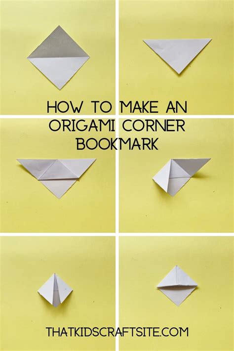 Step By Step Origami Corner Bookmark Printable Instructions Jadwal Bus