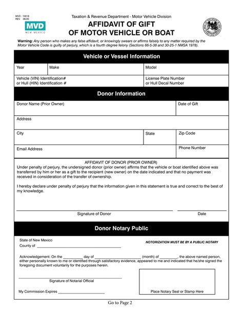 Affidavit Of T Motor Vehicle Missouri