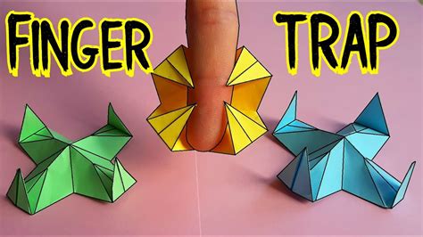 How To Make A Finger Trap Toy │bear Trap Paper Model Youtube