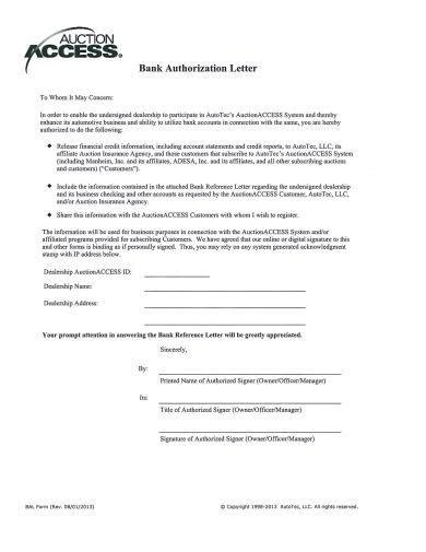 Just how should a cover letter look? Bank Account Confirmation Letter Sample Poa - Power Of ...
