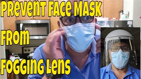 how to stop face mask from fogging lens youtube