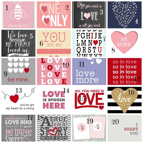 20 Free Valentine Printables Valentines Printables Free Valentines Printables Free Valentine