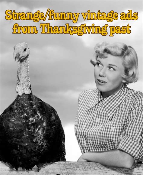 Strangefunny Vintage Ads From Thanksgiving Past Go Retro
