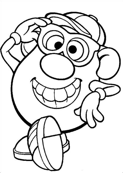 Free printable sweet potato coloring pages and download free sweet potato coloring pages along with coloring pages for other activities and coloring sheets. Kids-n-fun.com | Coloring page Mr. Potato Head Mr. Potato Head