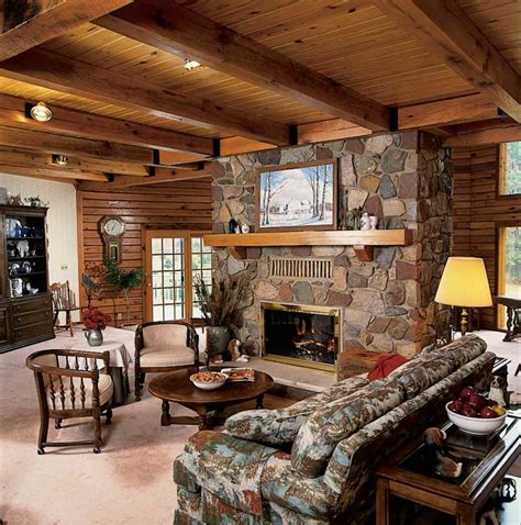 Cozy And Warm Log Cabin Living Rooms You Will Fall In Love With Top