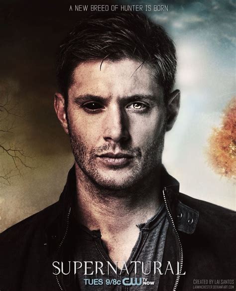 Dean As A Half Demon And Half Human Hunter Season 10 Pre Season Poster