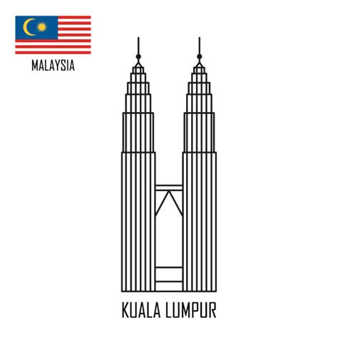 Twin Towers Malaysia Illustrations Royalty Free Vector Graphics And Clip