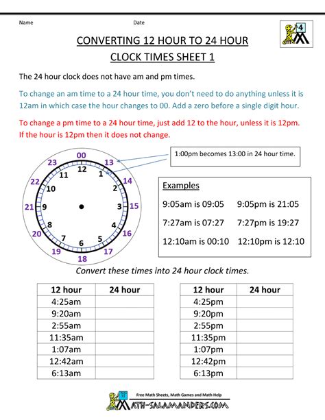 24 hour clock chart printable www bedowntowndaytona com. 24-hour-clock-conversion-12-to-24-hour-clock-1.gif 1,000 ...