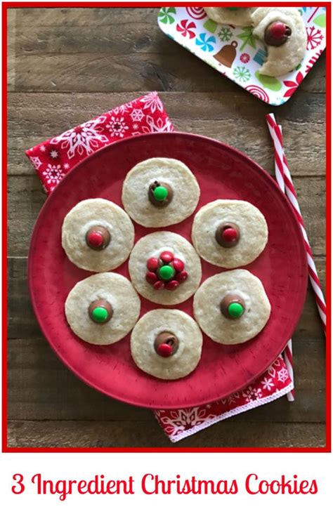 One christmas cookie dough, three ways. Last Minute Quick and Easy 3 Ingredient Christmas Cookies - Pams Daily Dish
