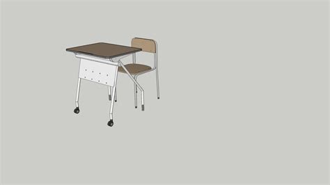 School Desk And Chair 3d Warehouse