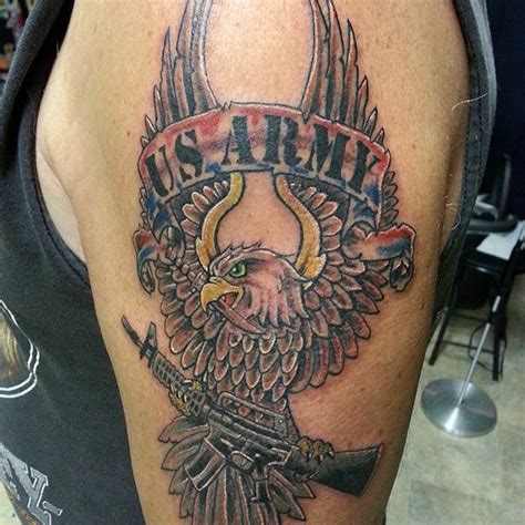 Us Army Left Shoulder Tattoo Veteran Ink