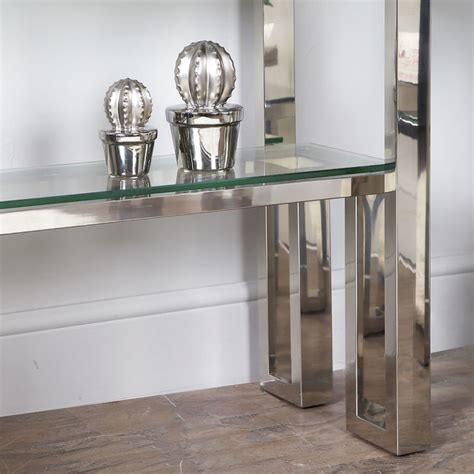 Harvey Chrome And Glass Shelving Unit Display Cabinet Picture Perfect